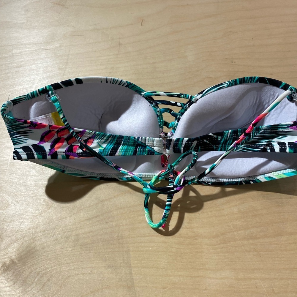 NOBO Tropical Print Bikini Top size Large (11-13) (AL) - Picture 11 of 15